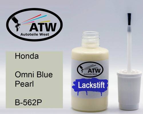 Honda, Omni Blue Pearl, B-562P: 20ml Lackstift, von ATW Autoteile West.